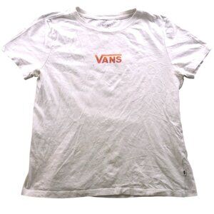 Vans Mens T-Shirt Medium Classic White Graphic Tee Short Sleeve Crew Neck Casual
